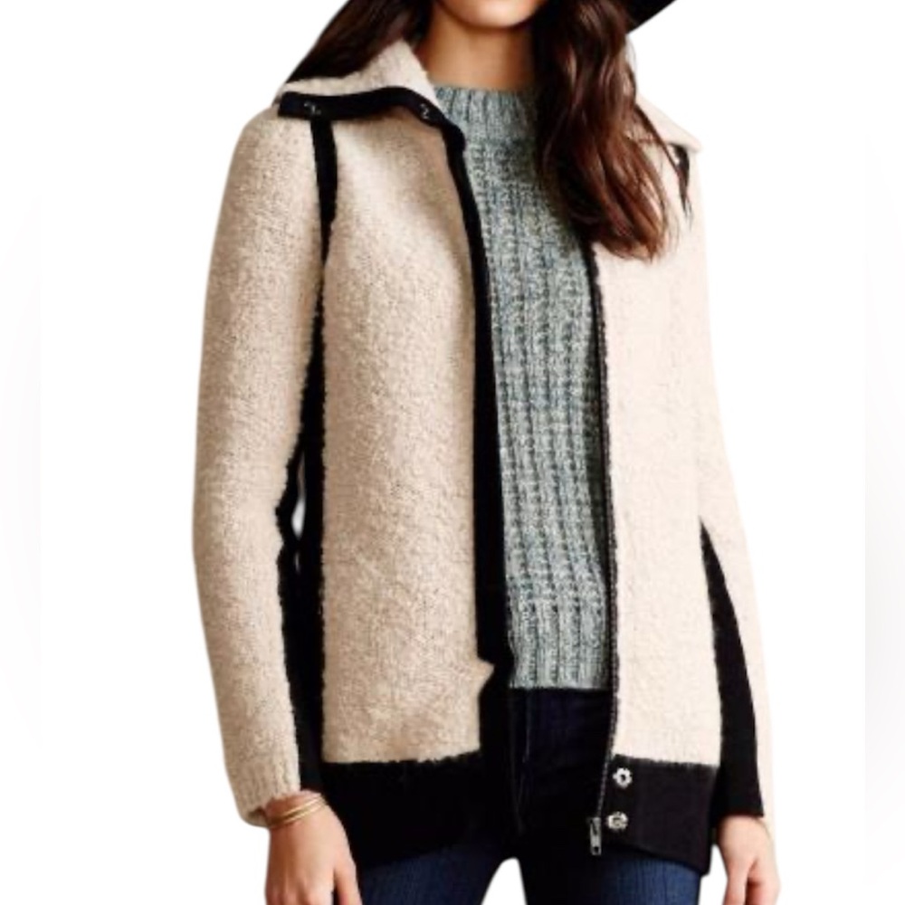 Sparrow Anthropologie Wool Blend Zip Up Jacket size M